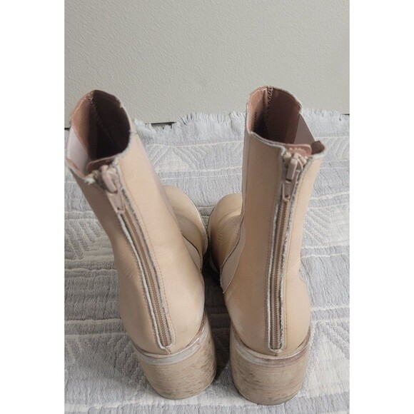 Free People Leather Chelsea Ankle Boots Women’s 36 (US 6) Nude Beige - Picture 4 of 9